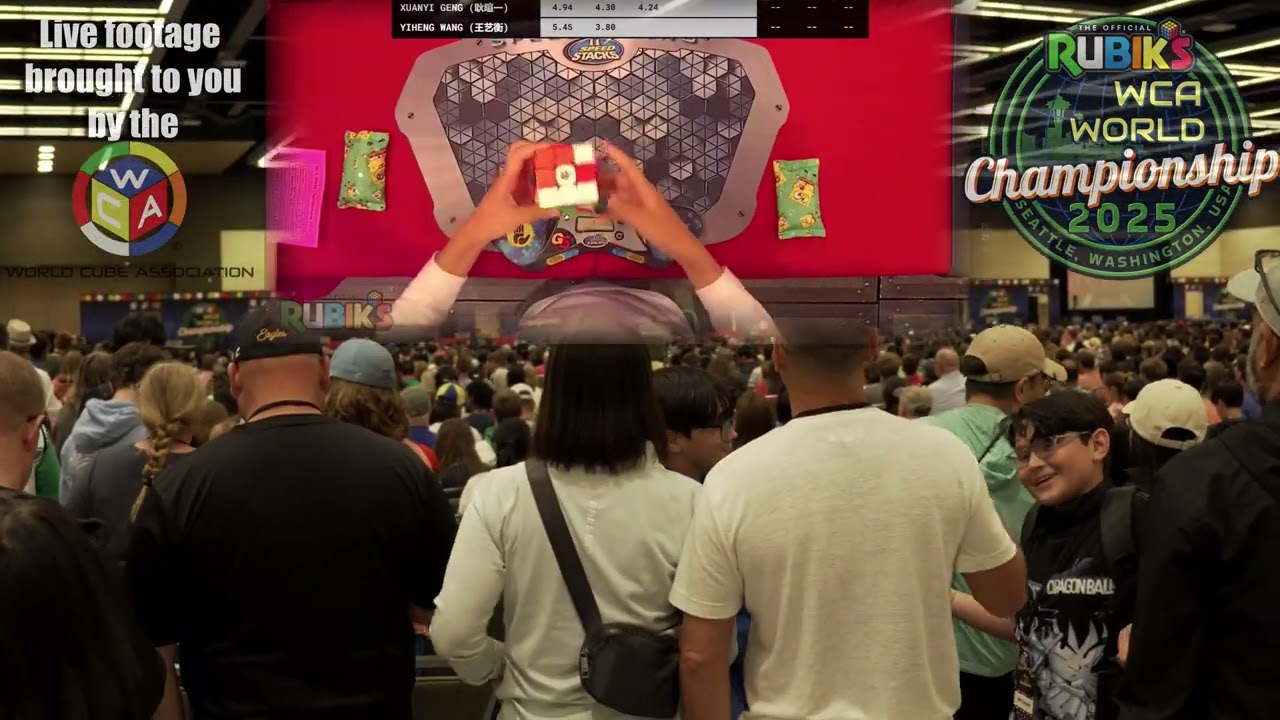 Rubiks WCA World Championships 2025 - Yiheng Wang VS Xuanyi Geng