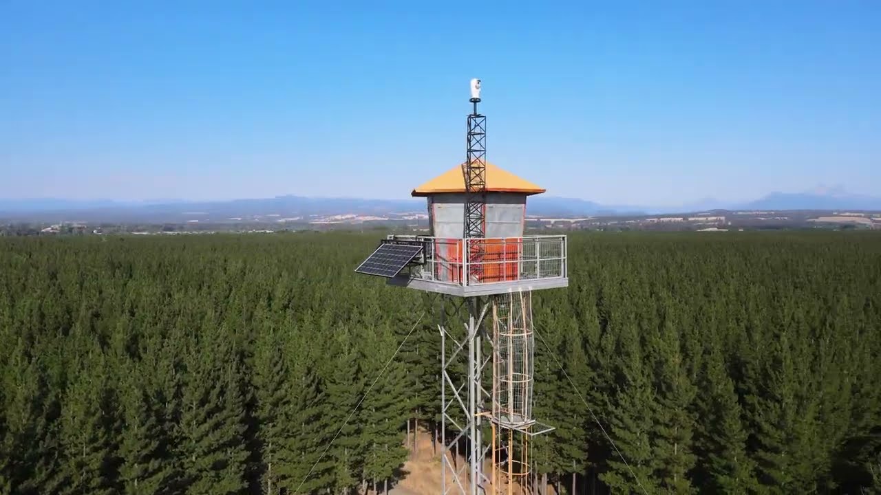 EL BOSQUE Y SU TORRE DE VIGILANCIA.🌲🌲..4K..(Guardabosque)..