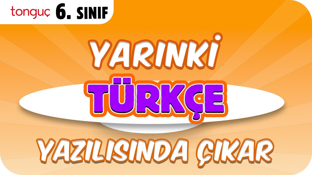 YARINKİ TÜRKÇE YAZILISINDA ÇIKAR❗ ✍🏻 6.Sınıf 1. Dönem 2. Yazılı #2026