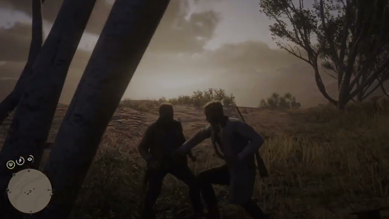 RDR2 epic showdown with bounty hunters