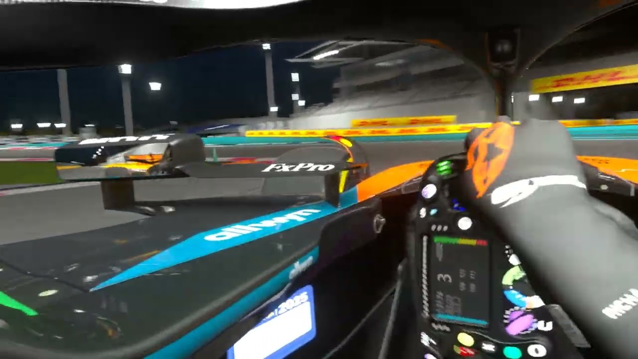Oscar Piastri helmet cam abu Dhabi in assetto corsa 