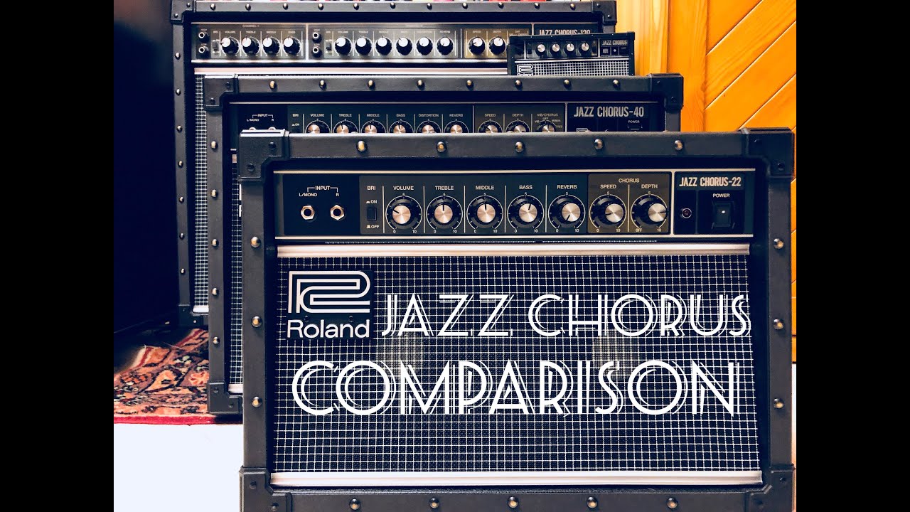 Roland Jazz Chorus Comparison: JC22 vs JC40 vs JC120 Prelude Video with Boss Pedals