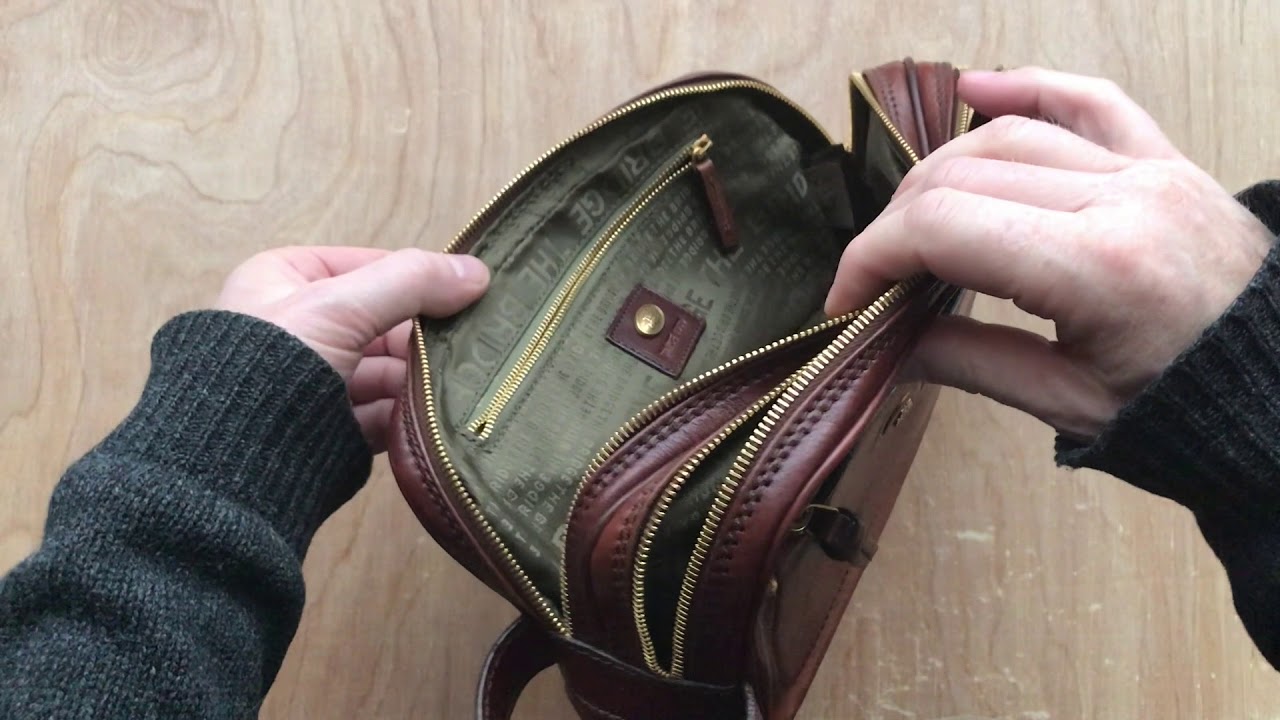 The Bridge leather clutch / hand / travel bag