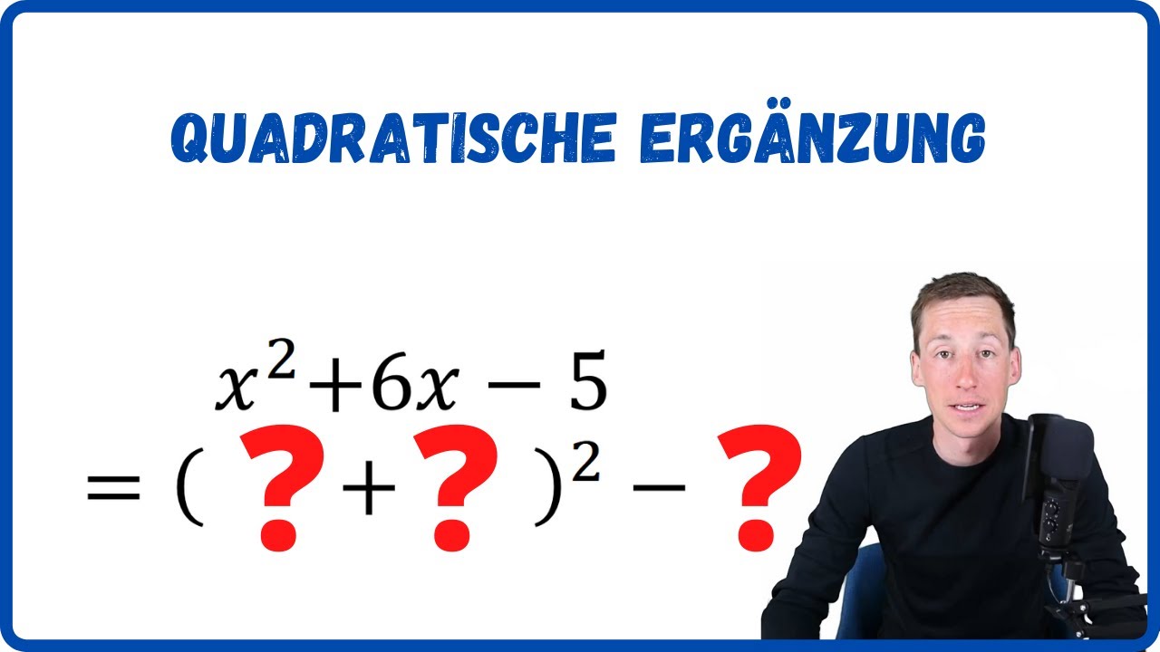 Quadratische Ergänzung - Beispiele binomische Formeln rückwärts anwenden