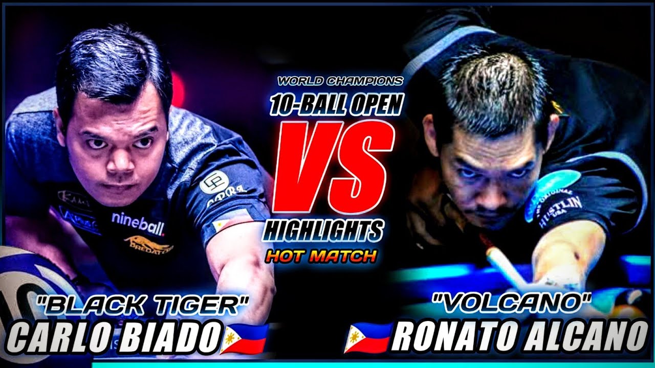 BATTLE OF WORLD POOL CHAMPIONS, CARLO BIADO VS RONATO ALCANO | 10-BALL OPEN - PINOY COMMENTARY