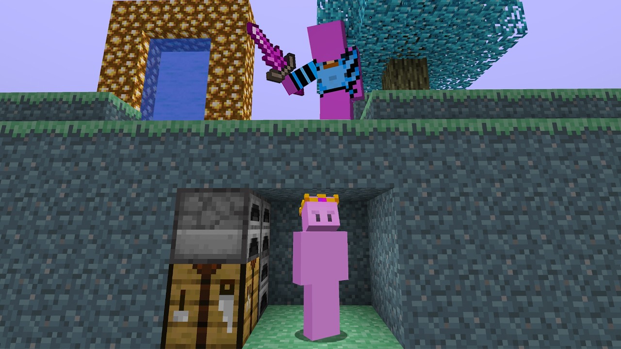 Minecraft Aether Speedrunner VS Hunter