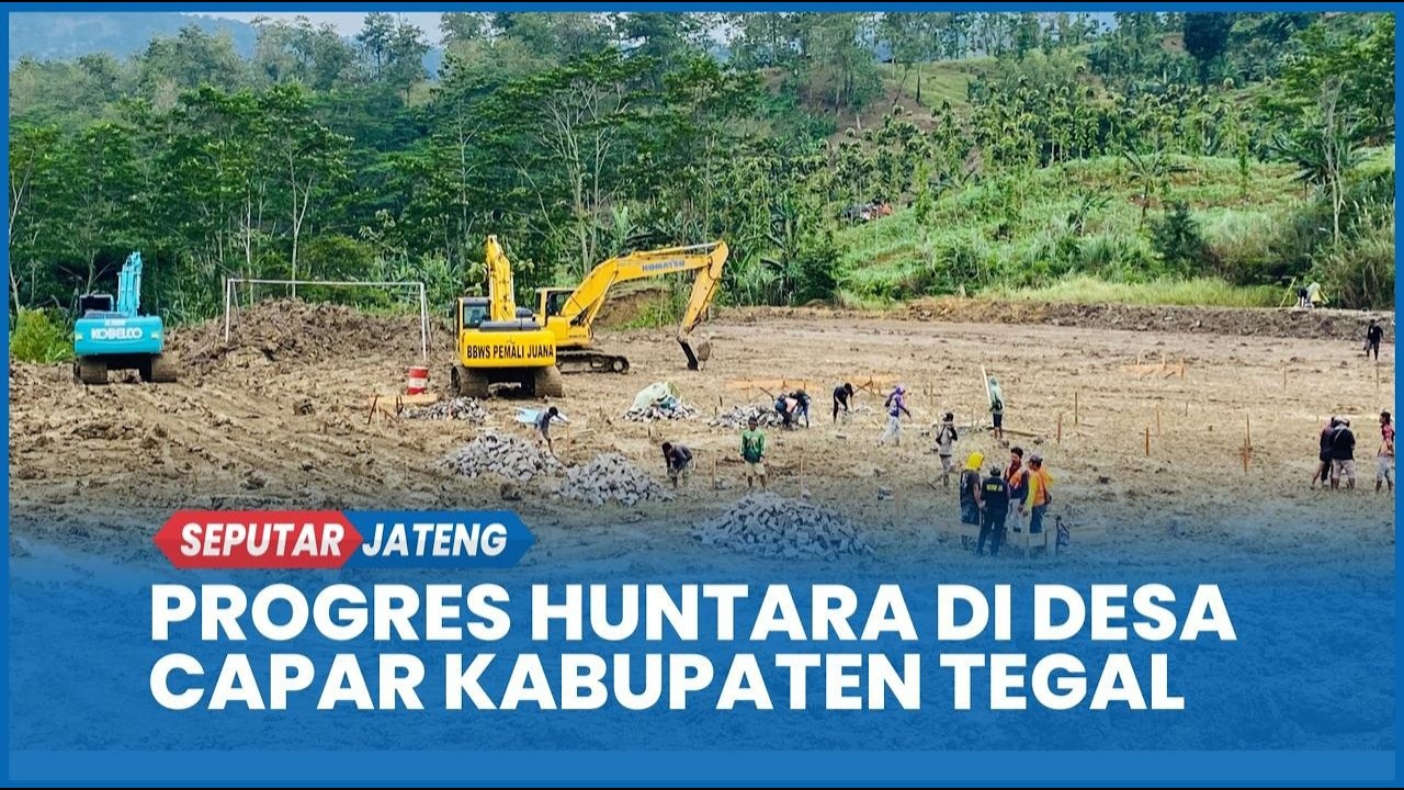 Progres Huntara di Desa Capar bagi Warga Terdampak Tanah Bergerak, Alat Berat Mulai Padatkan Tanah