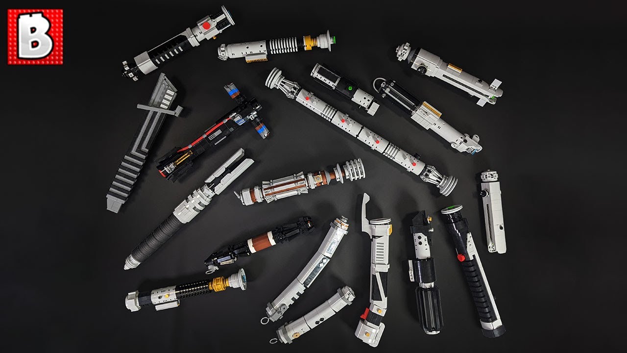 Huge LEGO Lightsaber Collection! Custom Ahsoka, Leia, Kylo, Rey and MORE!