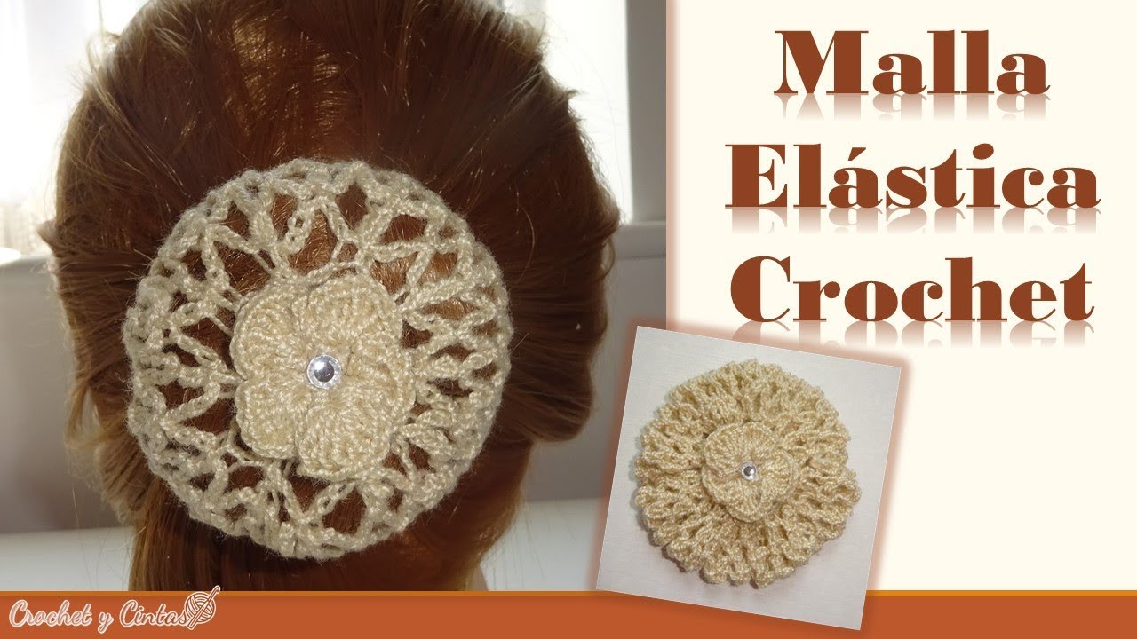 Malla – dona elástica con punto red tejida a crochet