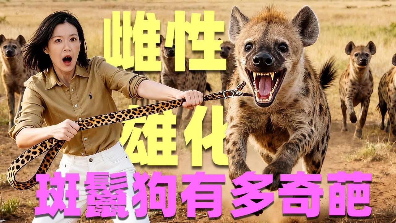 斑鬣狗&mdash;&mdash;哺乳动物里最奇葩的雌性生理发育! 看完整个炸裂