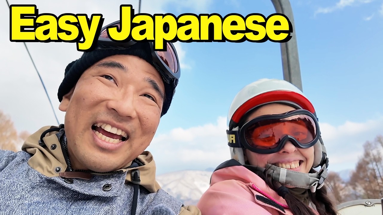 Learn Japanese While Watching a Ski Trip in Japan ❄️ (Easy N5–N4)