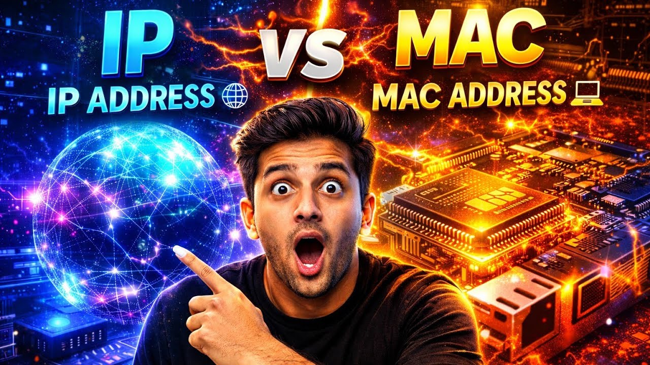 IP Address vs MAC Address in Hindi | Difference Explained | Networking Basics