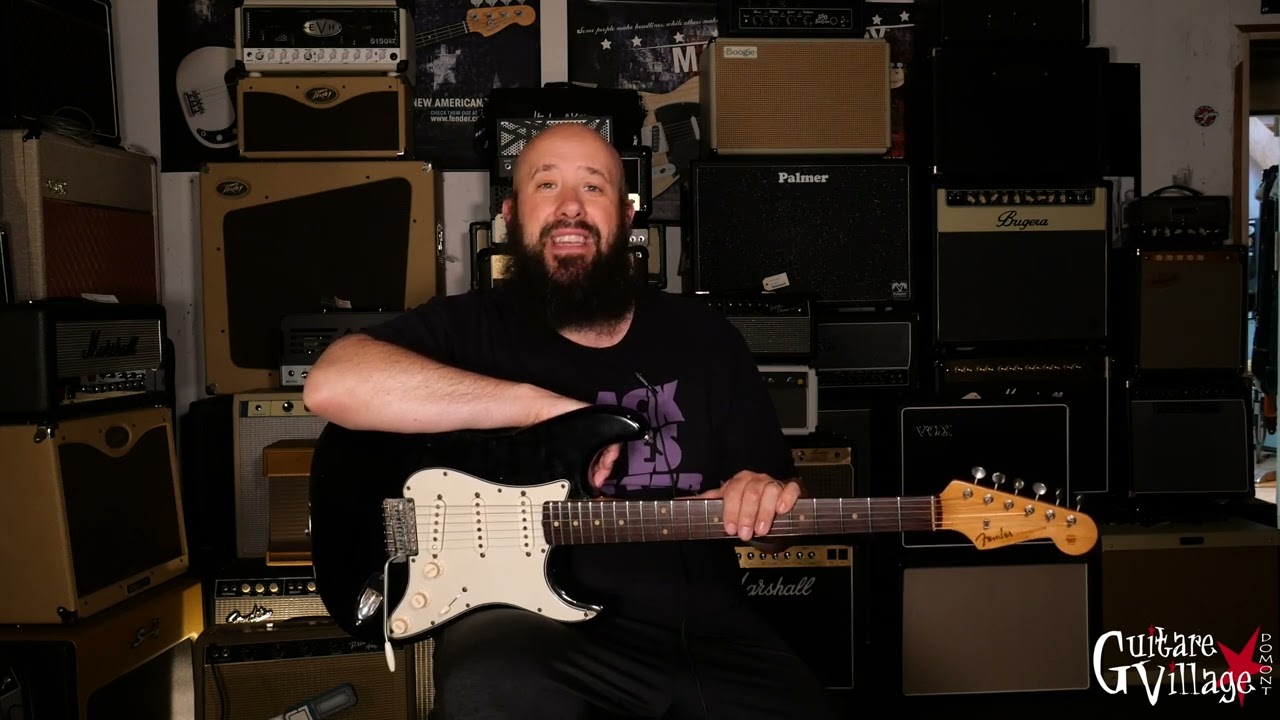 Fender Stratocaster 1962 black refin - Guitare Village