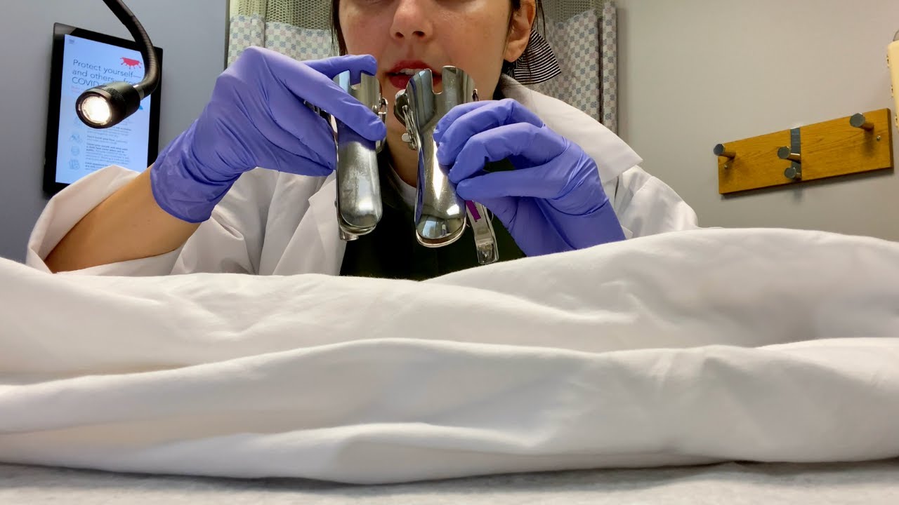 ASMR| Seeing the Gynecologist-Annual Exam and Switching Speculum Sizes! (Soft Spoken,Medical Office)