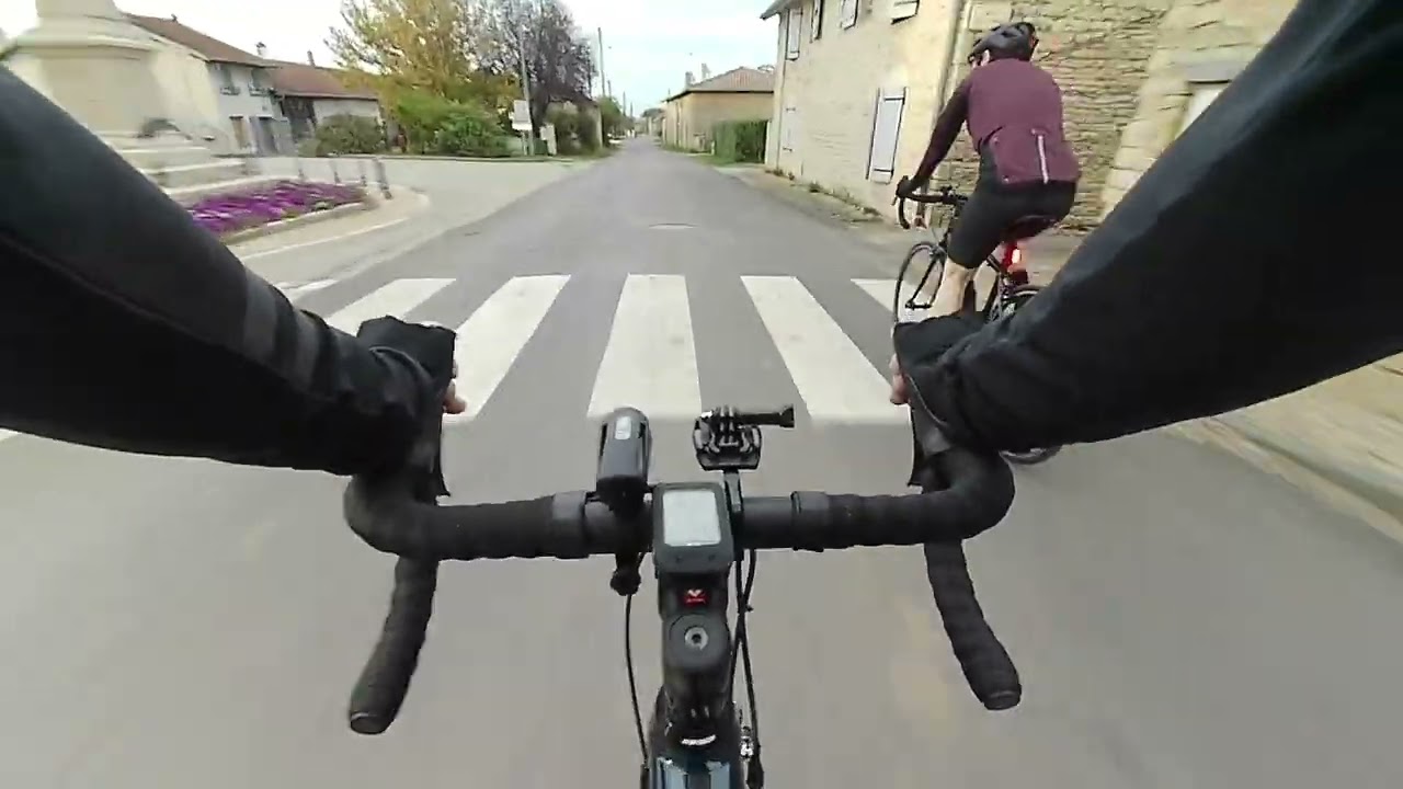 Vélo route, sortie de récupération entre Bresse et Mâconnais