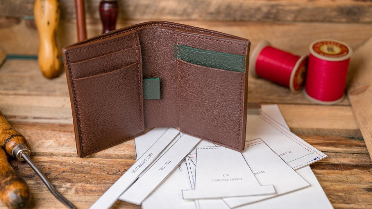 Making a vertical bifold wallet for beginners|  Best Selling Leather Wallet