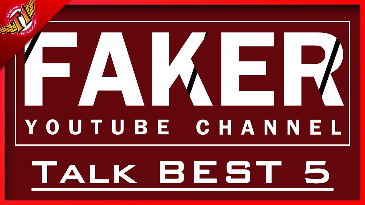 SKT T1 Faker : The TOP 5 VODs that Faker YouTube viewers have selected! [ Faker's Talk ]