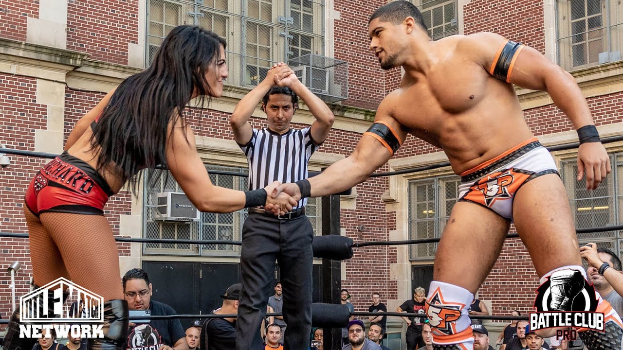 Tessa Blanchard vs Anthony Bowens - Intergender Wrestling (Battle Club Pro, Impact, AEW)