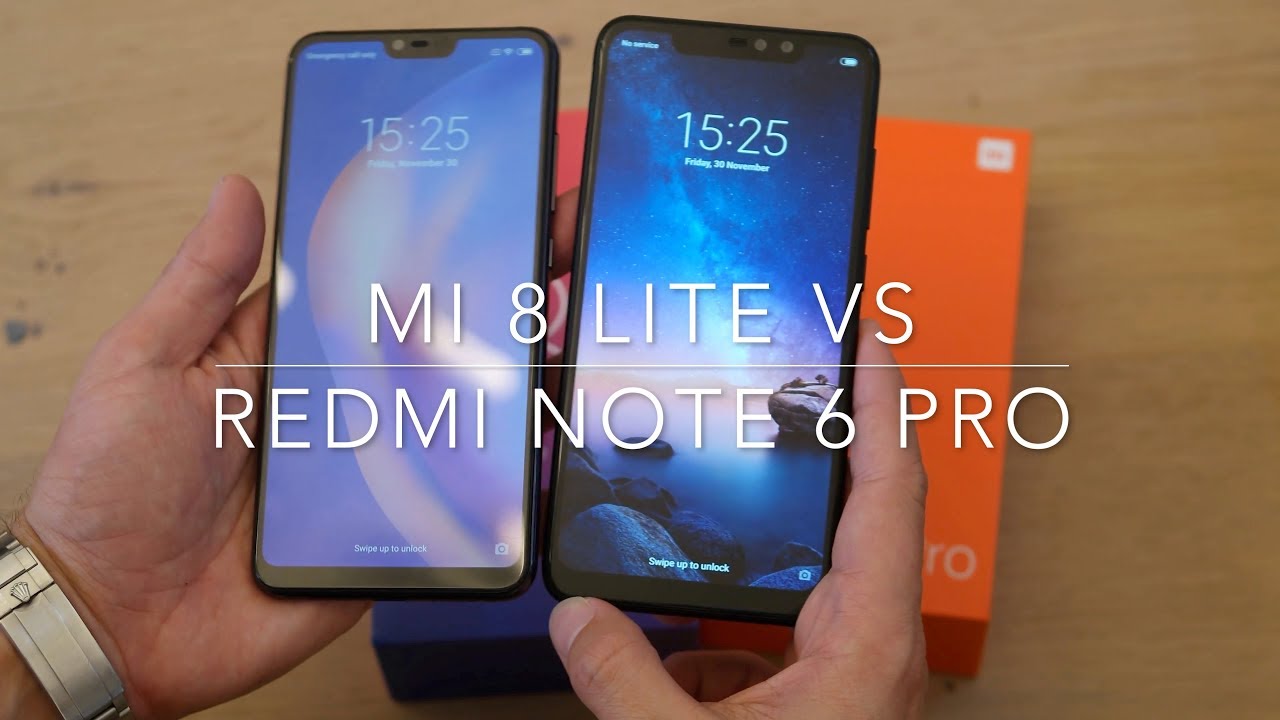 Mi 8 lite vs Redmi Note 6 pro