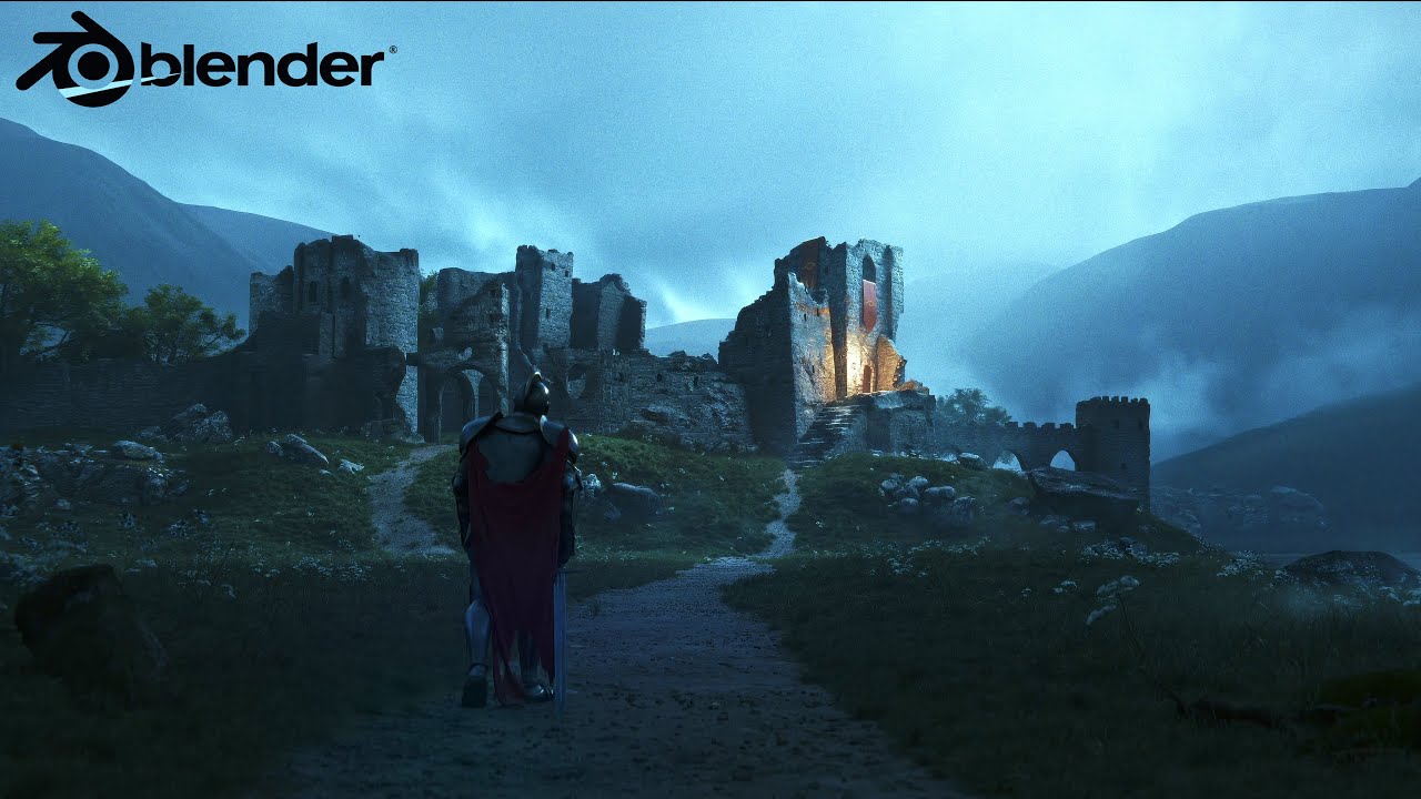 Making a Castle Ruins Environment in Blender