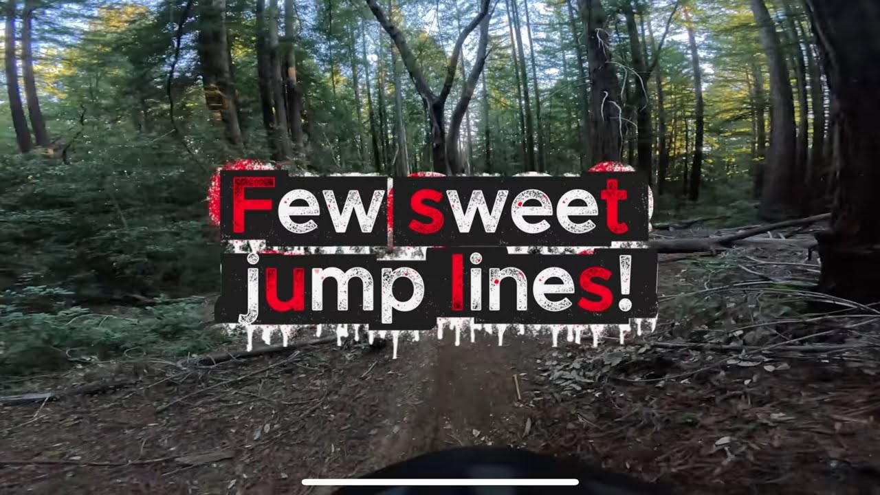 Trying a few lines before the trail.
