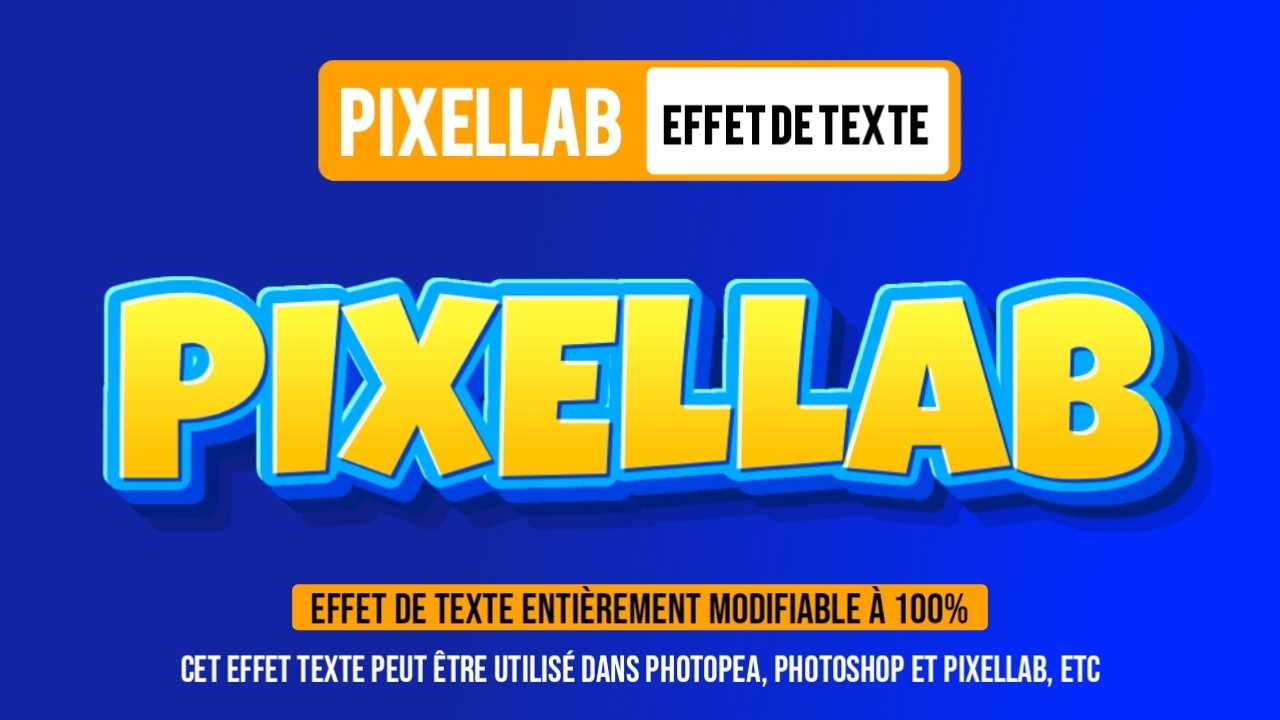 Tuto PixelLab : Comment faire un Effet de Texte Cartoon 3D (Style Gaming)