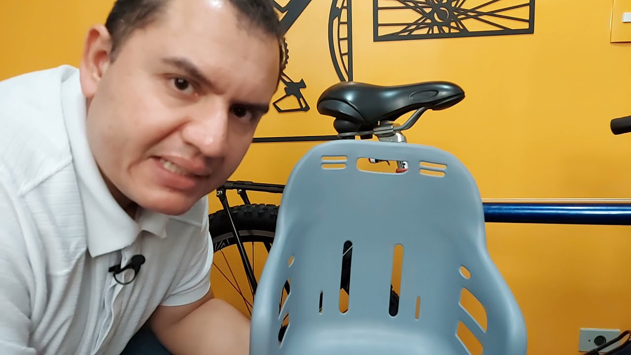 Como montar o Bagageiro + Cadeirinha Infantil P/ Bicicleta Bike Traseira