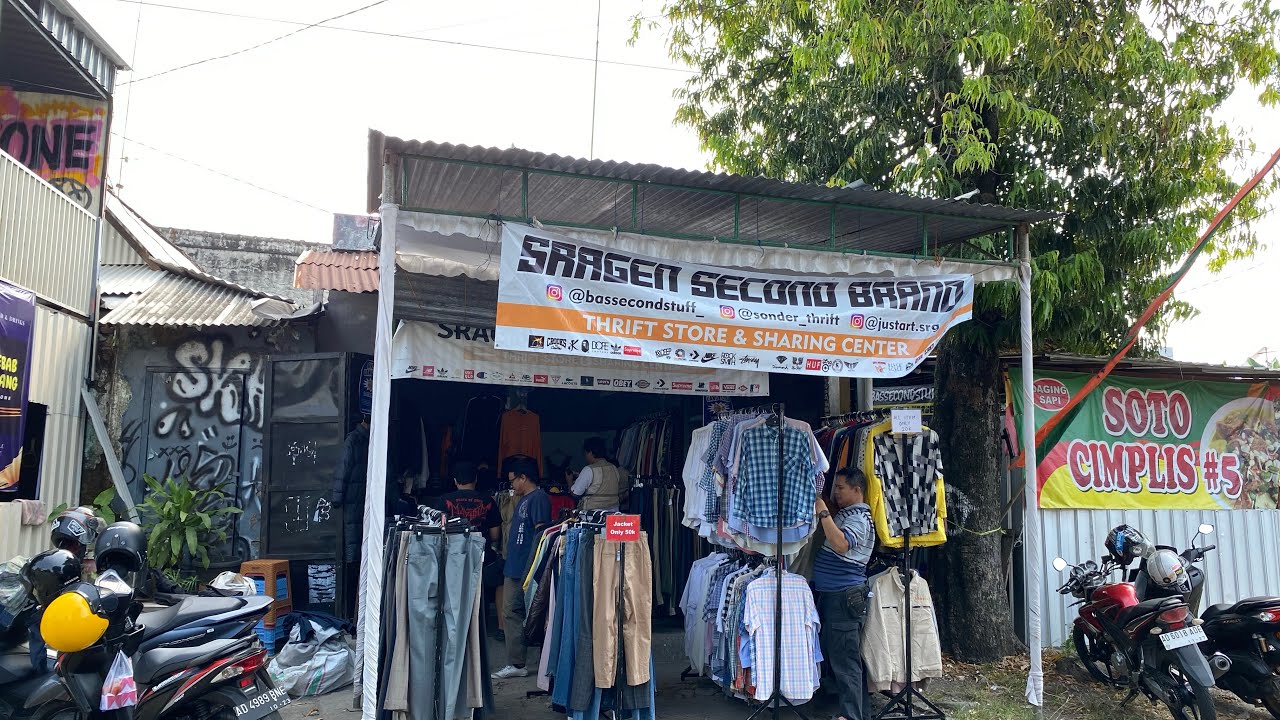 THRIFTING DI SRAGEN HARGA CUMA 20ribu #thrifting #bongkarball