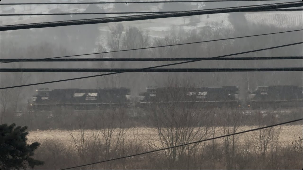 3 locomotives lead NS 264 elephant style