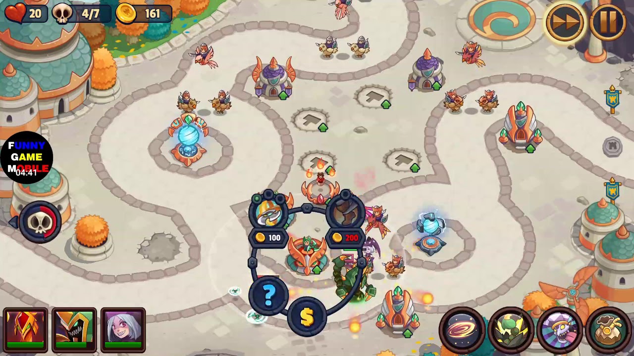 FGM - Realm Defense: World 4 - Level 85: Azure Village ( Campaign Mode )