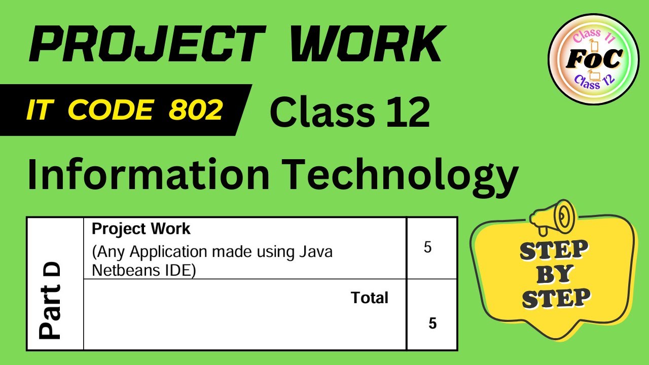 IT Project Class 12 Information Technology Code 802 - Java Application NetBeans Practical File #cbse