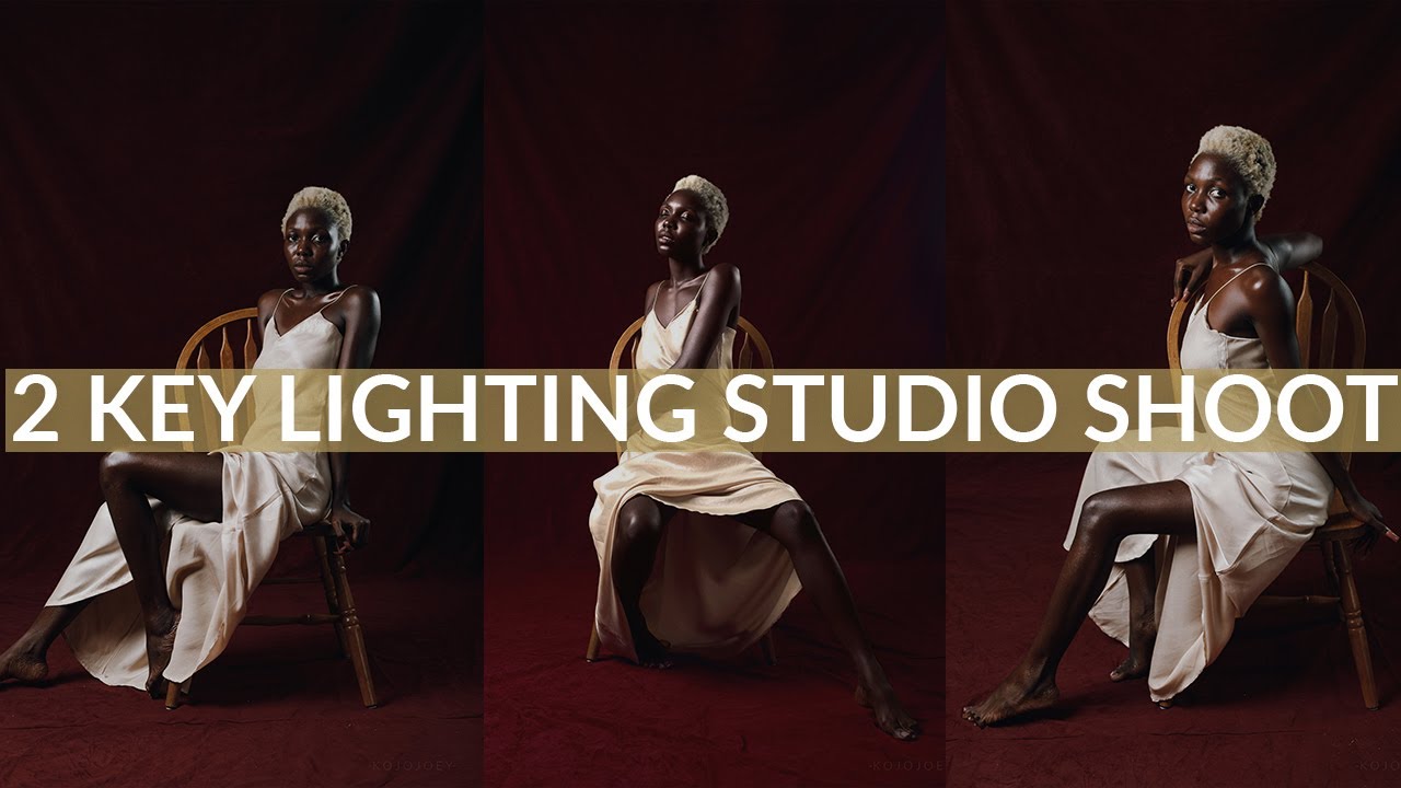 TWO KEY POINT LIGHTING SETUP FOR STUDIO SHOOT