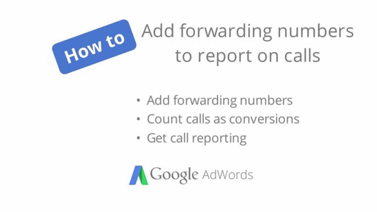 How to add forwarding number to report on calls