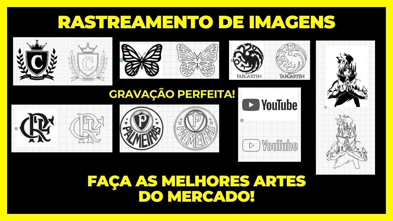 Rastreamento de Imagens - Faça as melhores artes para gravações e corte a Laser