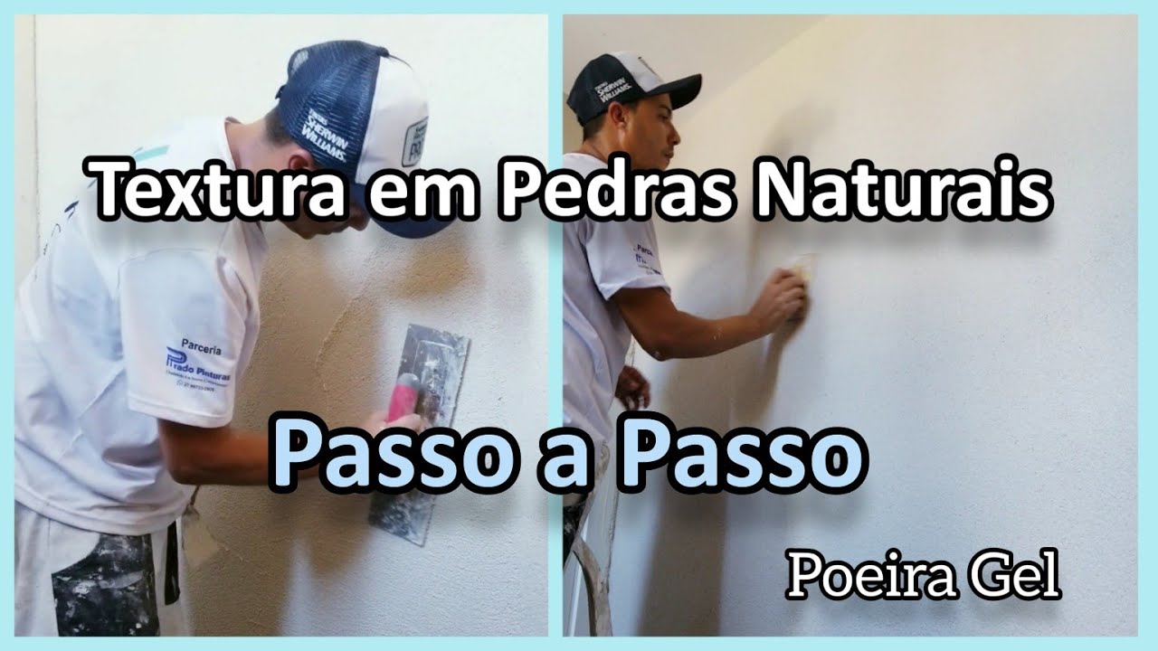 Como Fazer Aplicação de Textura em Pedras Naturais - Passo a Passo