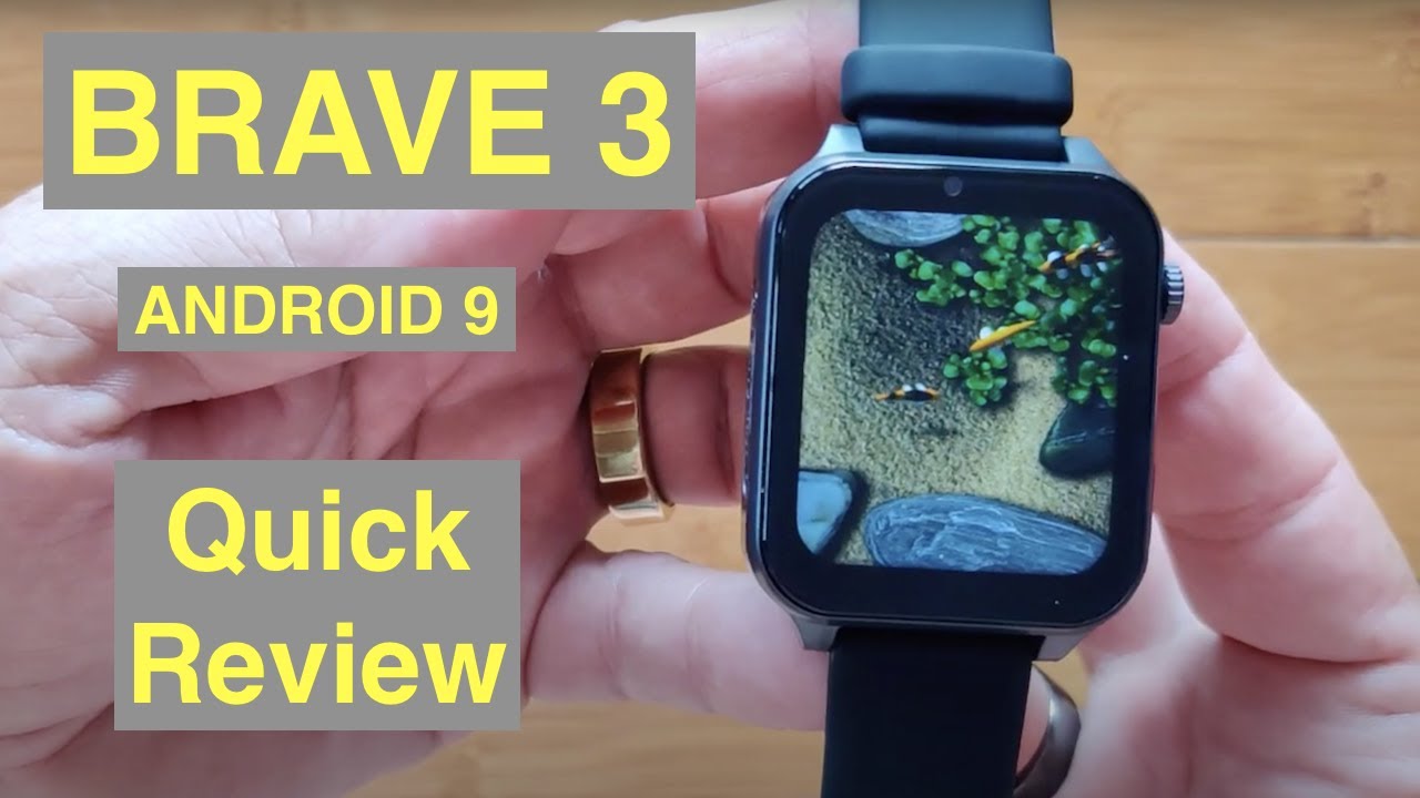 ROGBID BRAVE 3 Android 9.1 Apple Watch Shaped dual cameras 4GB/64GB 4G Smartwatch: Quick Overview