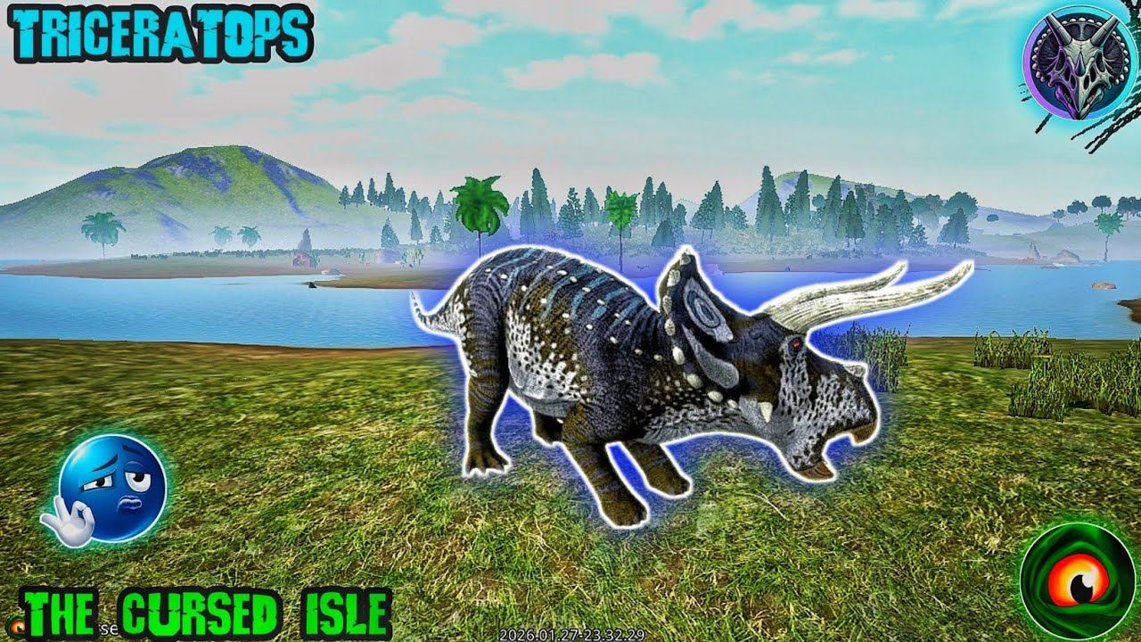 🔵 TRICERATOPS  El indiscutible rey de los herbívoros 🦕| The Cursed Isle 🦖🦕