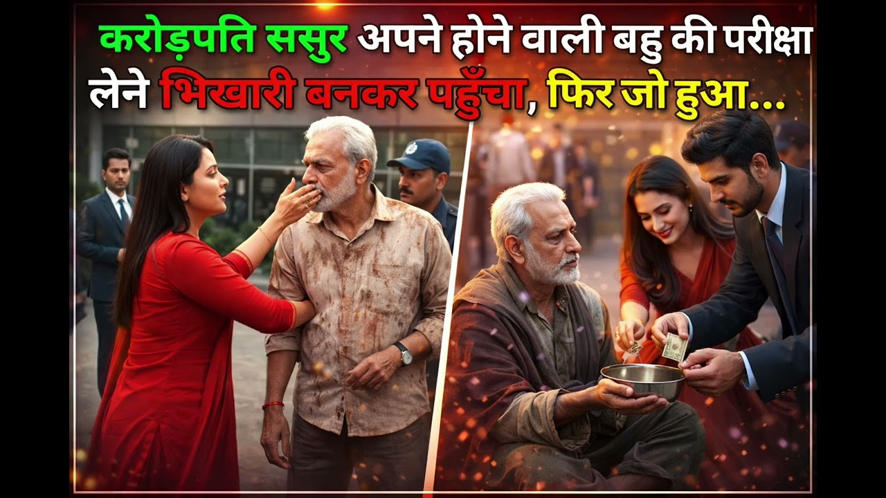 जब एक करोड़पति पिता अपने बेटे के लिए गरीब बहु देखने भिखारी बनकर पहुँचा, फिर जो हुआ #kahani #2026 