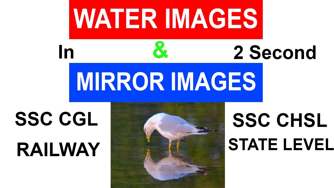 Mirror Images and Water Images | Non-Verbal Reasoning | SSC CGL | SSC CHSL | RAILWAY