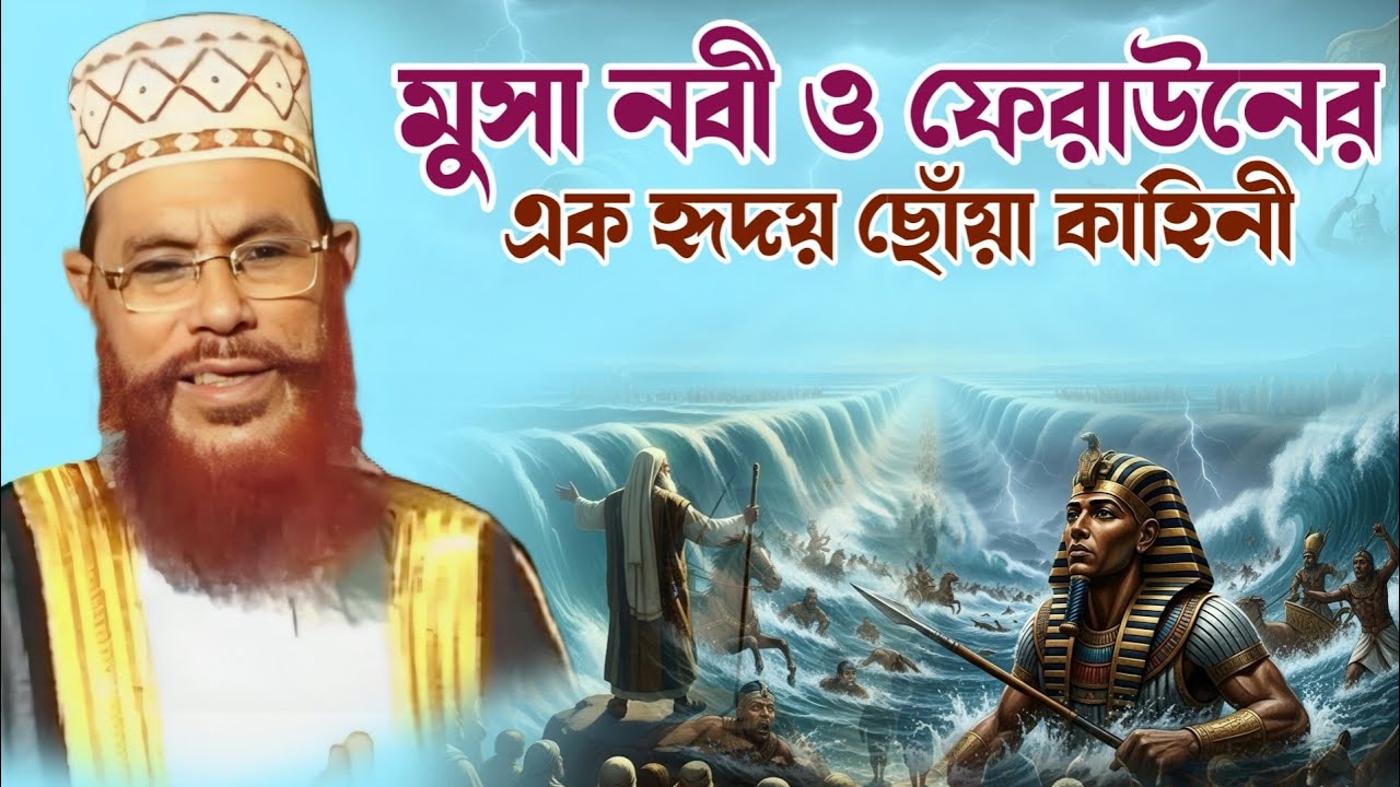 মূসা (আঃ) ও ফেরাউনের মহা সংঘর্ষ | সাগর দ্বিখণ্ডিত হওয়ার ঐতিহাসিক ঘটনা! Delwar Hussain Saidi Waz 