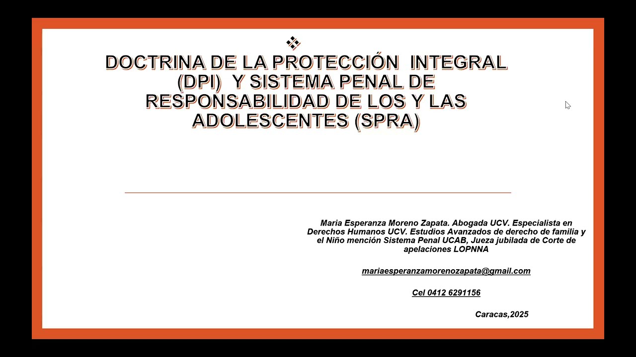 Diplomado en Sistema Penal de Responsabilidad de las y los Adolescentes - Módulo I - Clase 1