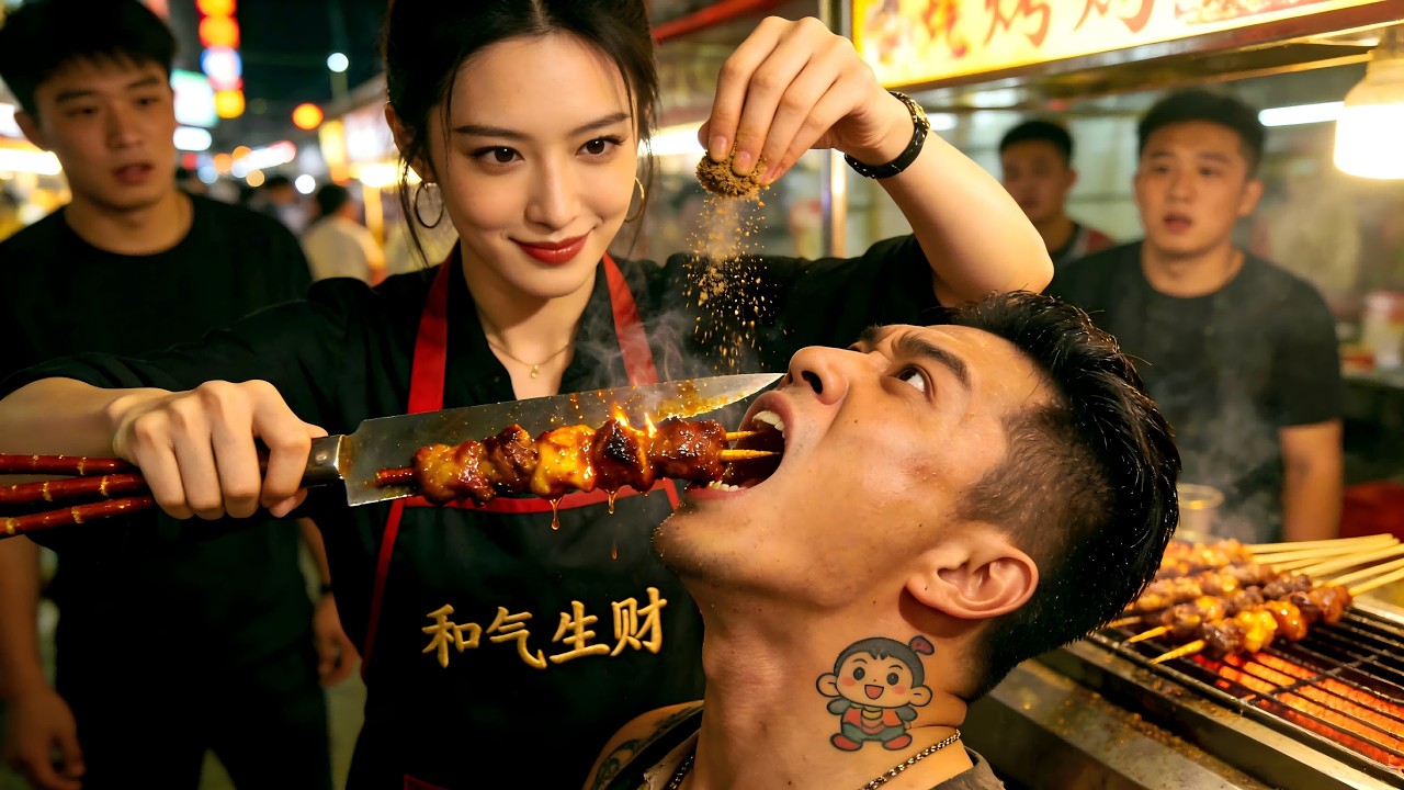 小混混嘲笑烤肉攤阿姨是窮鬼！還當面調戲她女兒！阿姨一腳教他重新做人！一通電話撥出！整個豐市的黑道都嚇破膽：當年的一姐回來了！#逆袭 #打脸 #战神#短劇 #drama#大陆短剧 #短劇全集 #都市