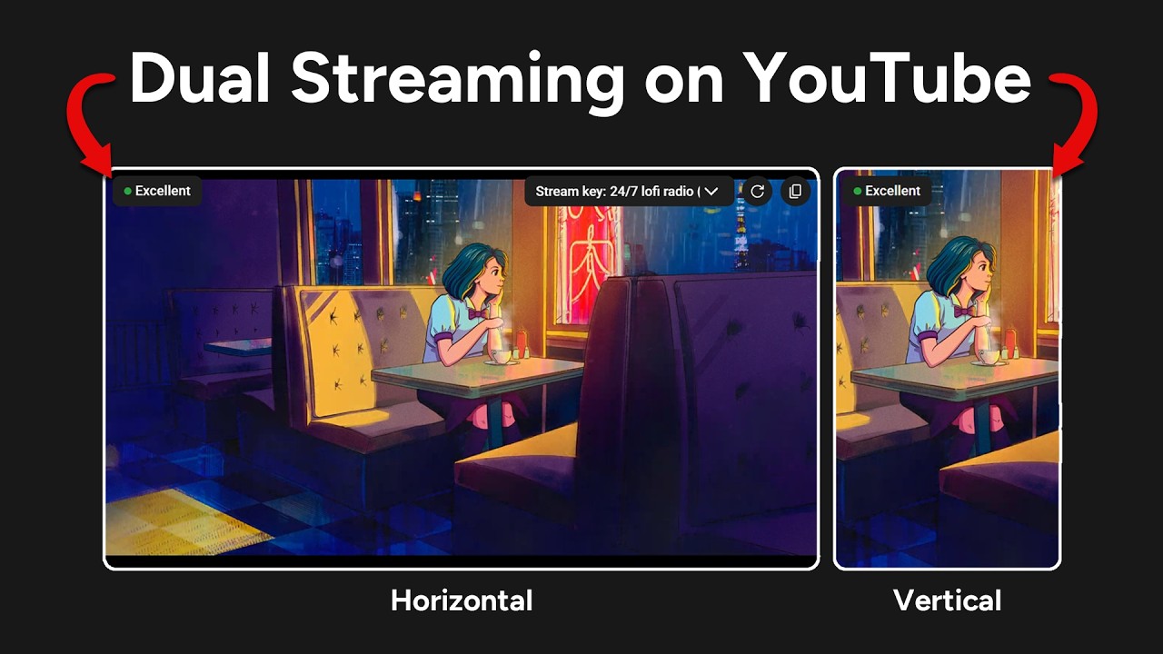 How to Stream Horizontally and Vertically on YouTube at the Same Time (Dual Streaming)