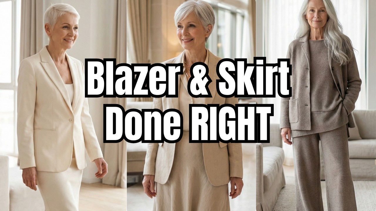 7 Genius Blazer & Skirt Styling Hacks to Look 10x More Expensive After 50