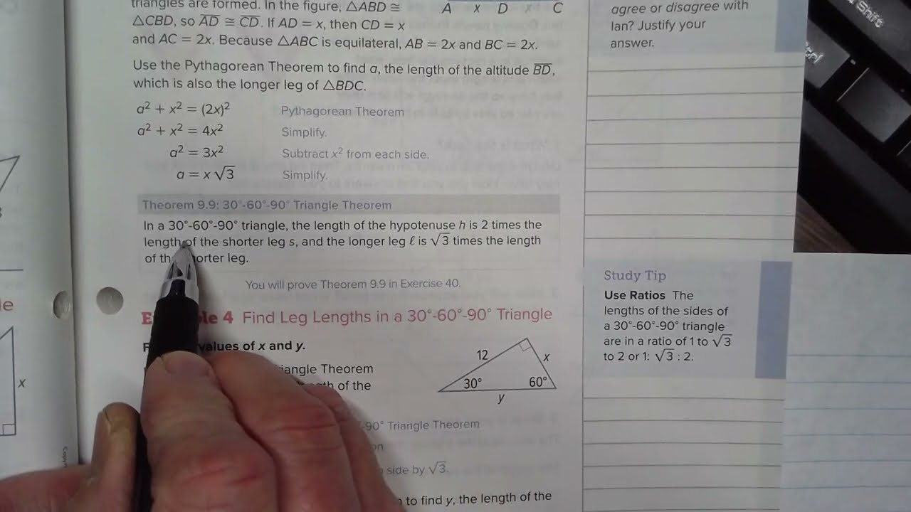 30 60 90 RIght Triangles