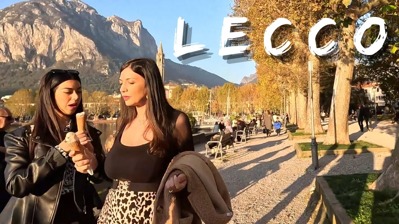 🍂🚶‍♂️ Walk With Me in Lecco 🇮🇹✨ Beautiful Autumn by Lake Como | 4K 