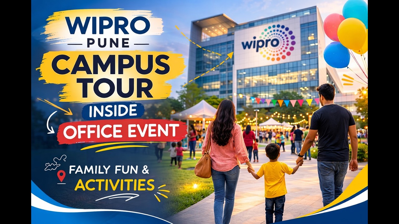 Wipro Pune Campus Tour 🎉 Inside Office Carnival Event
