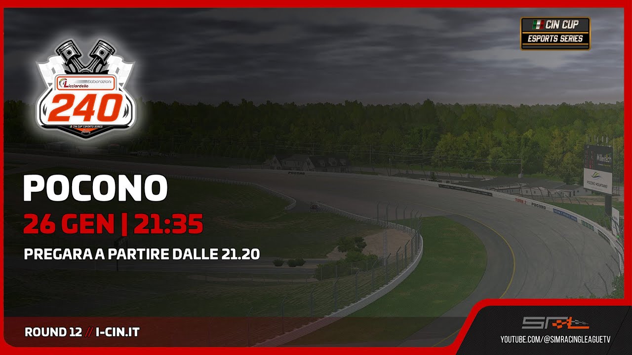 🔴 LIVE! CIN Cup eSports Series 2025/26 | Gara 12 @ Pocono Raceway