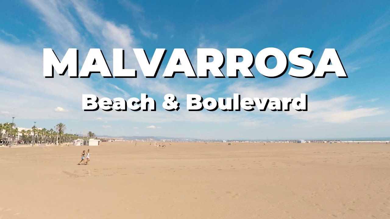 MALVARROSA BEACH, Playa de la Malvarrosa ⛱ Valencia, Spain 🌞 Walking Tour