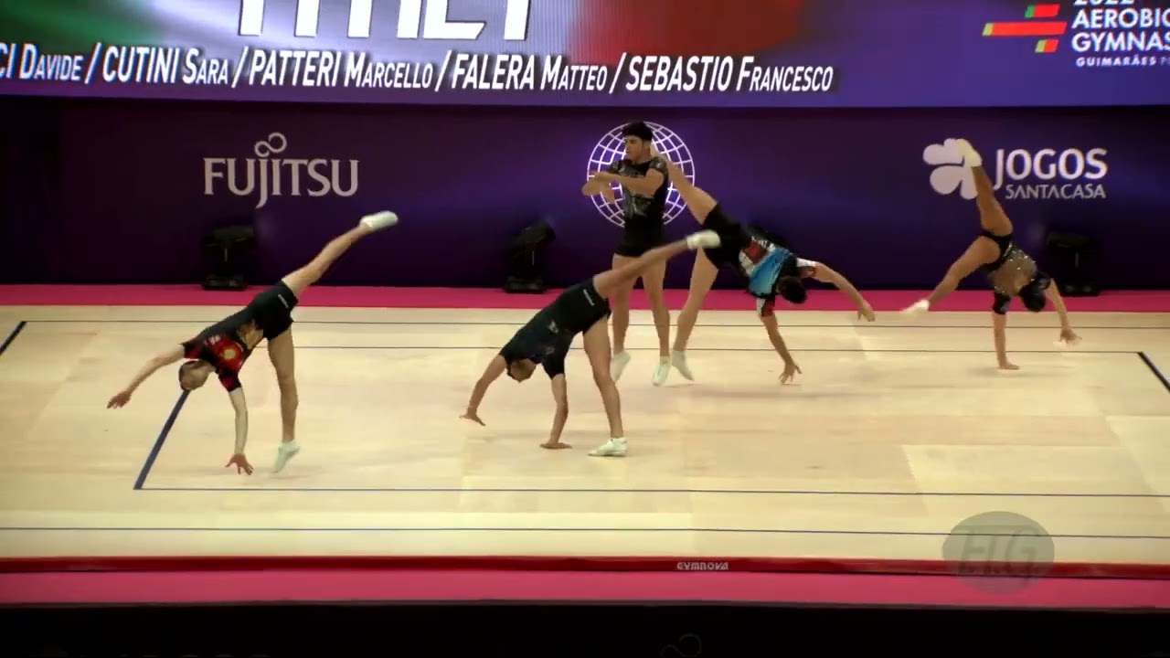 Italy (ITA) - 2022 Aerobic Worlds, Guimaraes (POR) - Group Qualifications